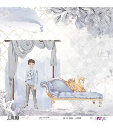 PAPEL SCRAP DIA PRA RECORDAR NIÑO MORENO 30X30 12H