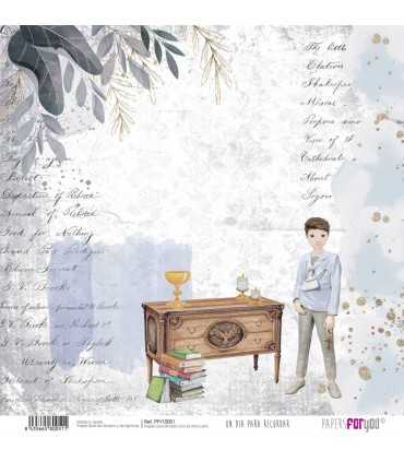 PAPEL SCRAP DIA PRA RECORDAR NIÑO MORENO 30X30 12H