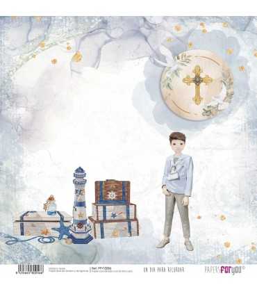 PAPEL SCRAP DIA PRA RECORDAR NIÑO MORENO 30X30 12H