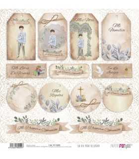 PAPEL SCRAP DIA PRA RECORDAR NIÑO MORENO 30X30 12H