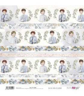 PAPEL SCRAP DIA PRA RECORDAR NIÑO MORENO 30X30 12H