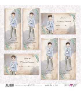 PAPEL SCRAP DIA PRA RECORDAR NIÑO MORENO 30X30 12H