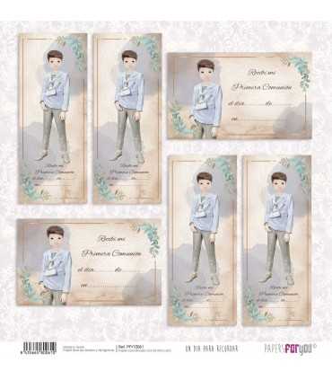 PAPEL SCRAP DIA PRA RECORDAR NIÑO MORENO 30X30 12H