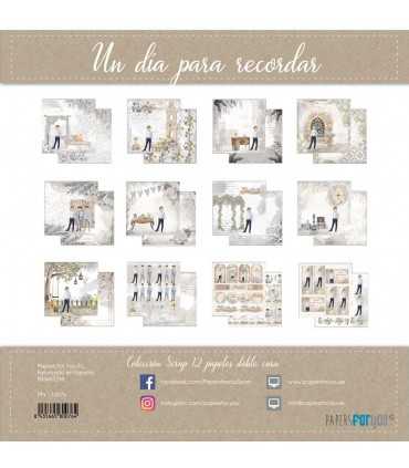 PAPEL SCRAP DIA PRA RECORDAR NIÑO RUBIO 30X30 12H