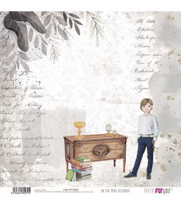 PAPEL SCRAP DIA PRA RECORDAR NIÑO RUBIO 30X30 12H