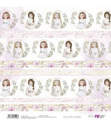 PAPEL ENTELADO DIA PARA RECORDAR NIÑA 30X30 8 H