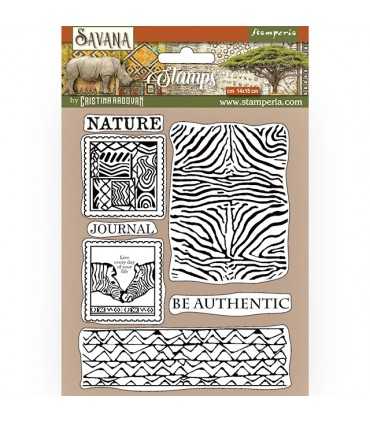 SELLO CAUCHO STAMPERIA SAVANA TEXTURE 14x18 CM
