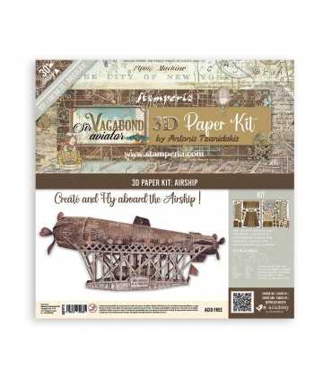 3D PAPER KIT SCRAPBOOKING SIR VAGABOND AVIATOR