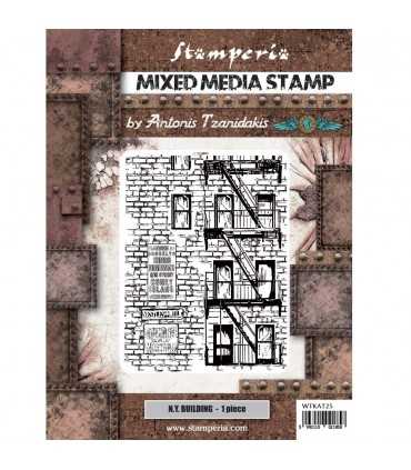 SELLO CAUCHO STAMPERIA NY BUILDING 15x20 CM