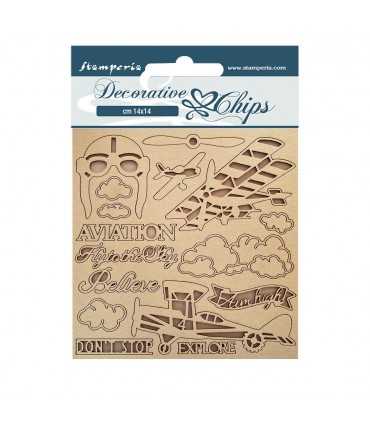 SILUETAS CARTON 14x14 CM SIR V.AVIATOR AVIATION