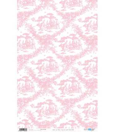 KIT 8 PAPELES ARROZ 54X33CM BASICOS ROSA BEBE