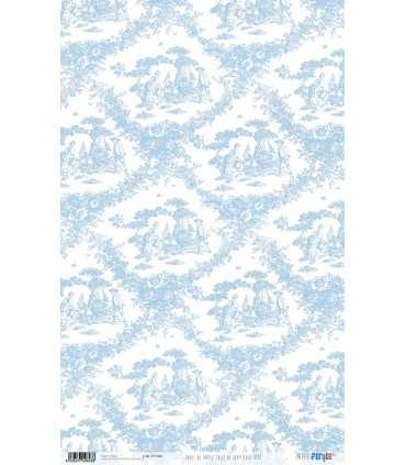 KIT 8 PAPELES ARROZ 54X33CM BASICOS AZUL BEBE