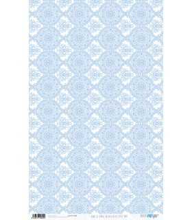 KIT 8 PAPELES ARROZ 54X33CM BASICOS AZUL BEBE