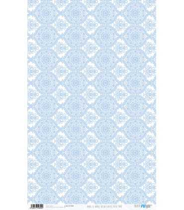 KIT 8 PAPELES ARROZ 54X33CM BASICOS AZUL BEBE