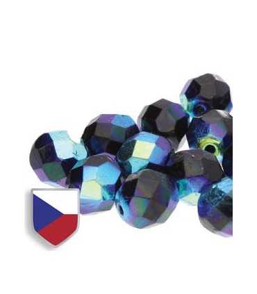 BOLA FACETADA CRISTAL 4 MM JET FULL 40 UNIDADES