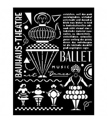 PLANTILLA MIX MEDIA 20x25 CM BAUHAUS THEATRE