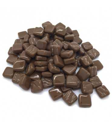 TESELAS PASTA VIDRIO 8x8x3MM 250UD CAFE