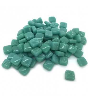 TESELAS PASTA VIDRIO 8x8x3MM 250UD VERDE AZULADO
