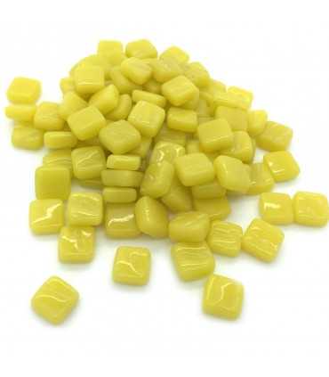 TESELAS PASTA VIDRIO 8x8x3MM 250UD AMARILLO OPALO