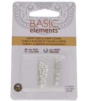 SET BASIC ELEMENTS COLOR PLATEADO 48 PIEZAS