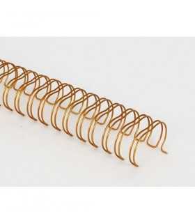 PACK 2 WIRE-O 25,40MM BRONCE PASO 2:1 23 ANILLAS
