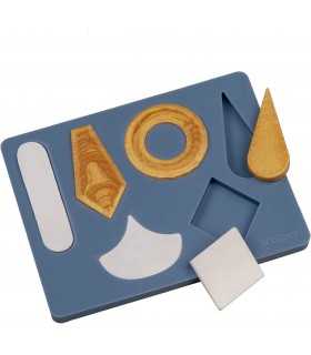 MOLDE FLEXIBLE SCULPEY FIGURAS GEOMETRICAS JOYERIA