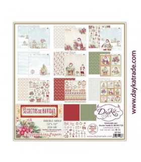 PAPEL SCRAP 30,5x30,5 DAYKA SECRETOS DE NAVIDAD