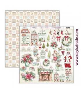 PAPEL SCRAP 30,5x30,5 DAYKA SECRETOS DE NAVIDAD