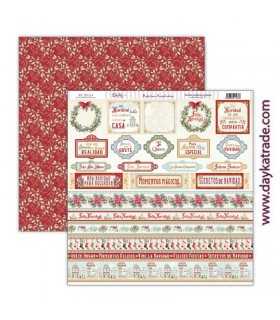 PAPEL SCRAP 30,5x30,5 DAYKA SECRETOS DE NAVIDAD