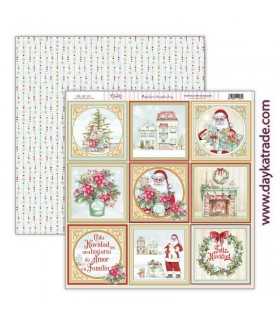 PAPEL SCRAP 30,5x30,5 DAYKA SECRETOS DE NAVIDAD