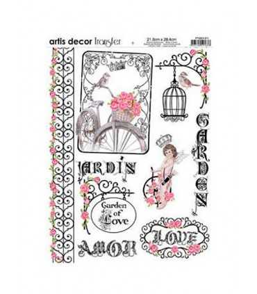 PAPEL TRANSFER 21,8x28,4 ARTIS DECOR AMOR