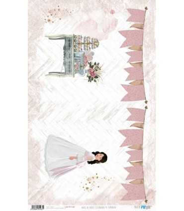 PAPEL ARROZ 54X33CM CELEBRANDO MI COMUNION 11463