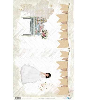 PAPEL ARROZ 54X33CM CELEBRANDO MI COMUNION 11468