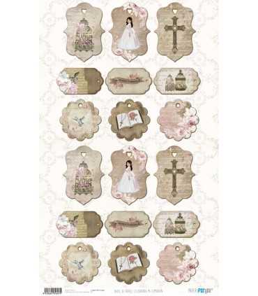 PAPEL ARROZ 54X33CM CELEBRANDO MI COMUNION 11647