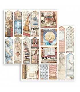 PAPELES SCRAP STAMPERIA 10UD 12x12 VINTAGE LIBRARY