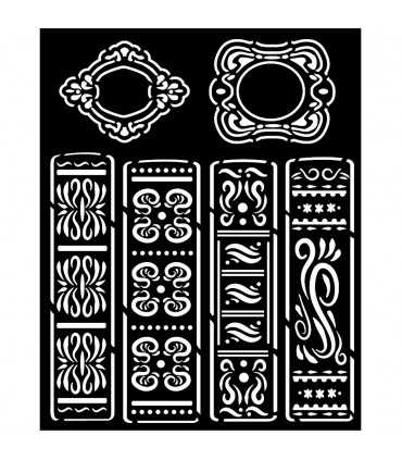 PLANTILLA MIX MEDIA 20x25 CM LIBROS VINTAGE L