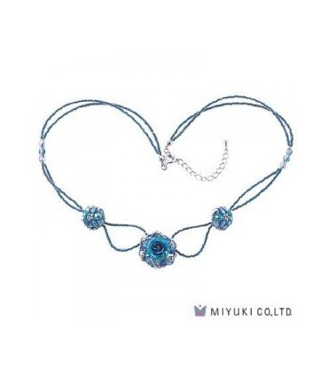 KIT COLLAR MIYUKI ROSA AZUL