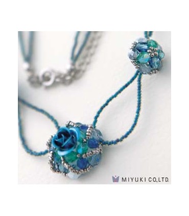 KIT COLLAR MIYUKI ROSA AZUL