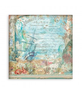 PAPELES SCRAP STAMPERIA 10UD 12x12 SONG OF THE SEA