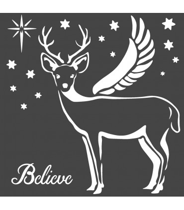 PLANTILLA MIX MEDIA 18x18 CM 0,25MM DEER