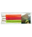 SET 3 PULSERAS DE FIELTRO NARANJA, VERDE Y FUCHSIA