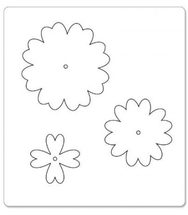 TROQUEL SIZZIX BIGZ FLOR CON CAPAS DE CORAZÓN