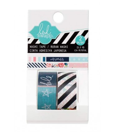 WASHI TAPE HEIDI SWAPP 15 MM  2 x 7,5 METROS