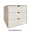 MUEBLE CON 3 CAJONES MADERA DAYKA