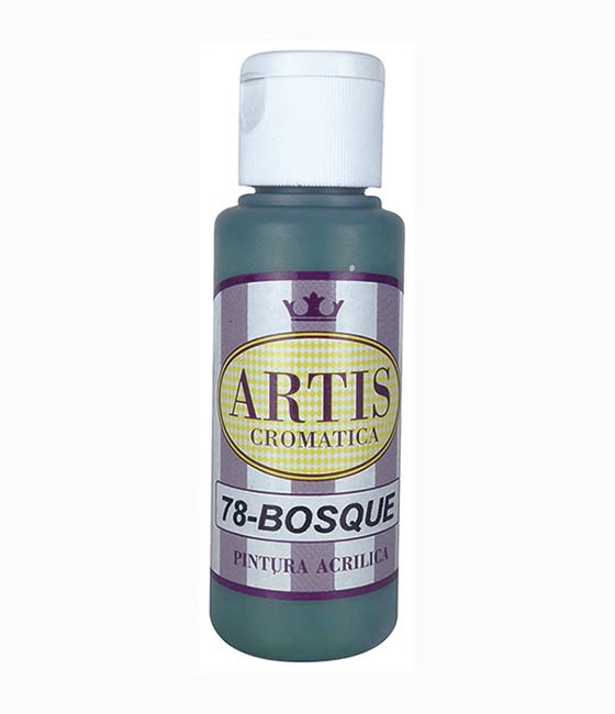 PINTURA ACRÍLICA ARTIS CROMÁTICA 60 ML COLORES : ARTIS CROMÁTICA:78 BOSQUE