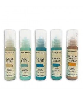 PACK 5 PINTURAS PATINA TEXTURE STAMPERIA