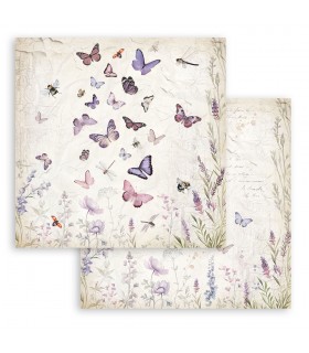 PAPELES SCRAP 20x20CM LAVENDER 10 UD