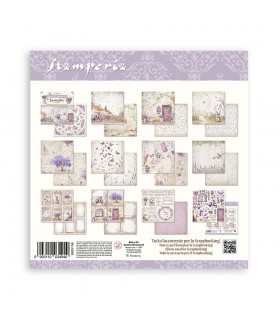 PAPELES SCRAP 20x20CM LAVENDER 10 UD