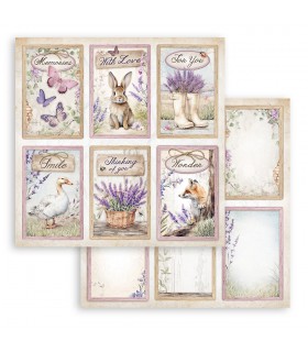 PAPELES SCRAP STAMPERIA 10UD 12x12 LAVENDER