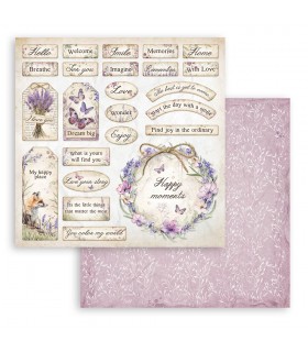 PAPELES SCRAP STAMPERIA 10UD 12x12 LAVENDER